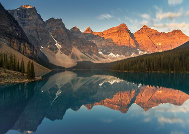 Banff autumn lake canada