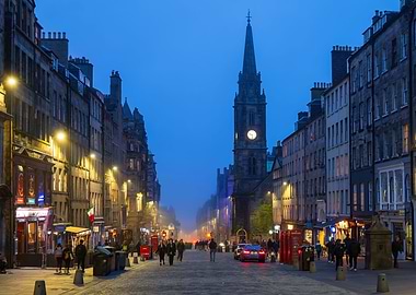 Royal Mile In Edinburgh