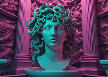 Retro Synthwave Gorgon