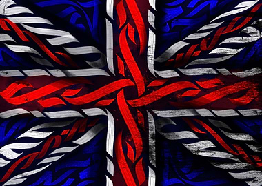 UK Flag Calligraffiti