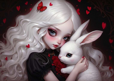 Alice and the White Rabbit