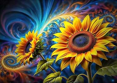 Kaleidoscope Sunflowers