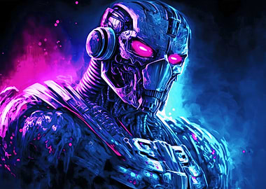 Robotic Cyborg Cyberpunk