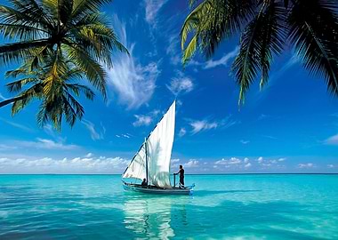 sailing boat blue lagoon