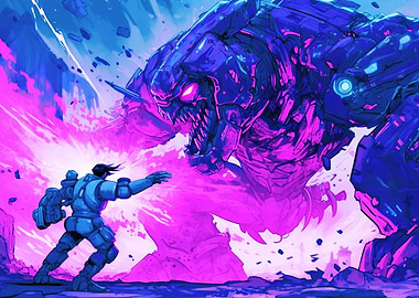 Giant Robot Cyberpunk