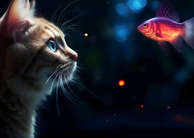 Cat and Fish