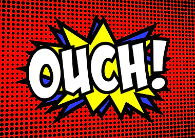 Comic halftone star spikes