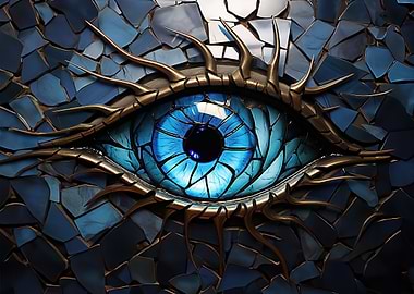 Stained Glass Dragons Eye
