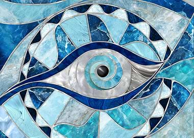 Evil Eye Amulet Mosaic