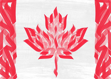 Canada Flag Calligrafiti