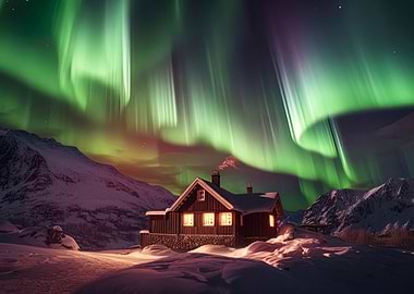 Cabin Northern Lights