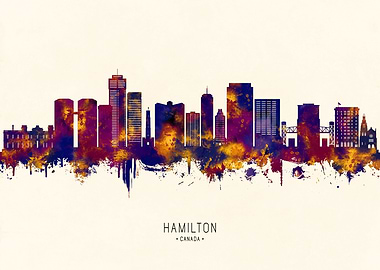Hamilton Canada Skyline
