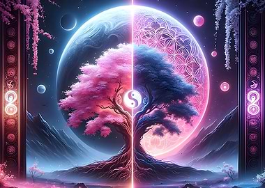 Day and night Yin Yang