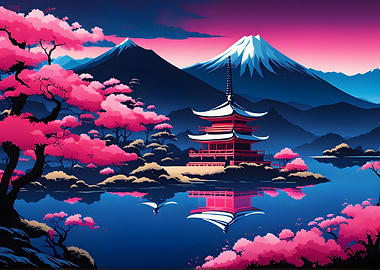 Fuchsia Forest Pagoda