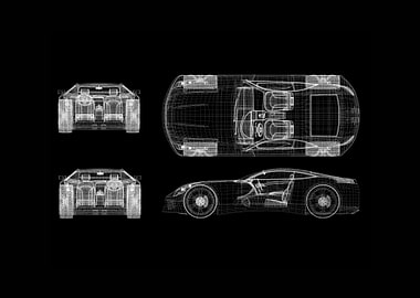 Sport Cars Wire frame