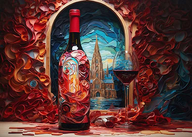 Wine Bottle Cathedral View