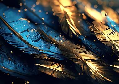 Golden feathers