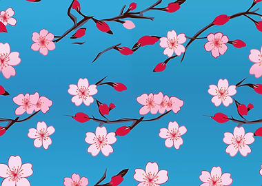 Cherry Blossoms Pattern