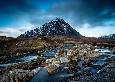 Misty iceland mountain