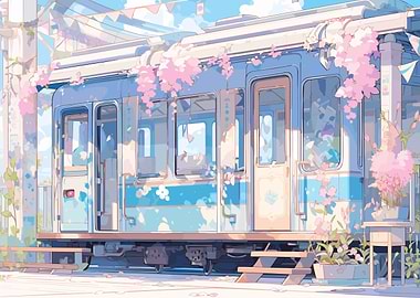 Abandoned Anime Train