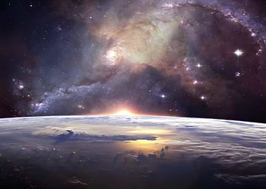 Milky Way Galaxy earth vie