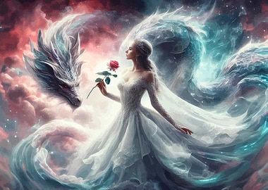 PRINCESS AND EPIC DRAGON