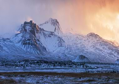 Arctic Mountain Sunset