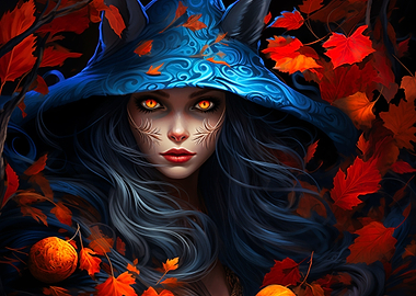 Winter Fall Cat Beauty Zen