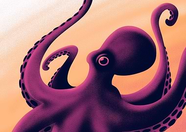 Warm Vibrant Octopus