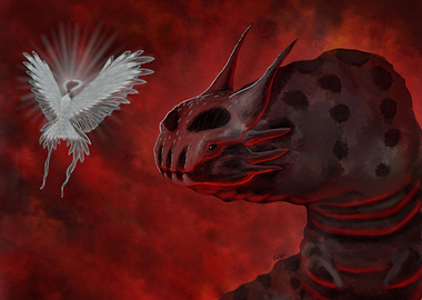 Angel moth and demon worm