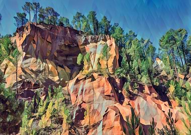 Ocher lands in Luberon