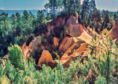 Ocher lands in Luberon