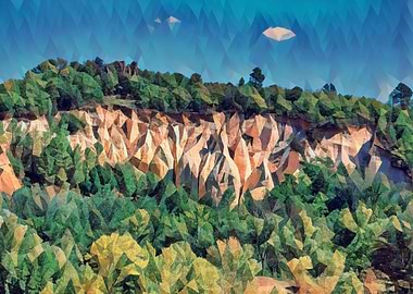 Ocher lands in Luberon