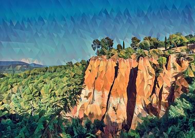 Ocher lands in Luberon