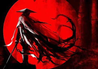 The red sun