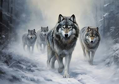 A pack of wolves