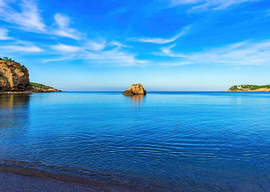 Ibiza beach sea landscape