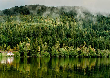 Partial view Grardmer lake