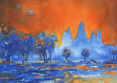 Angkor Wat Cambodia art