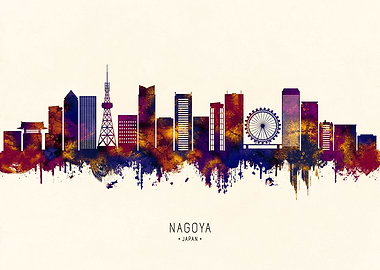 Nagoya Japan Skyline