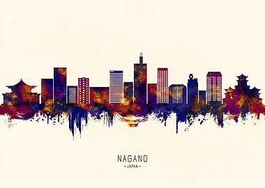 Nagano Japan Skyline