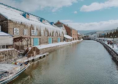 Otaru Winter Canal Japan