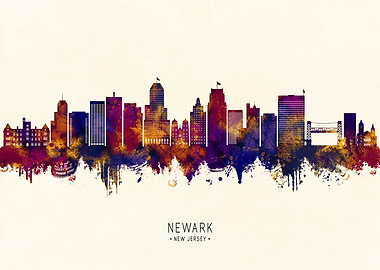 Newark New Jersey Skyline