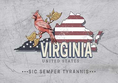 Virginia Map United States