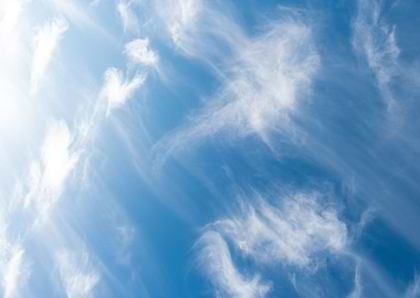 Blue sky and white clouds
