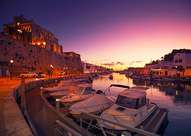 Sunset on a Spanish island