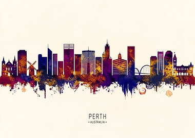 Perth Australia Skyline