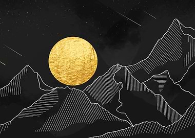 Golden Night Mountain