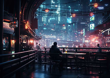 Cyber Futuristic Nightlife