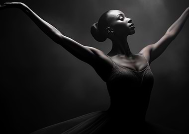 Black Ballerina Poster